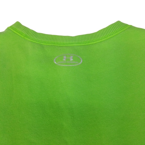 Under Armour Long Sleeve Pullover Sweatshirt Girls Size Youth Large YLG Green - Picture 4 of 6